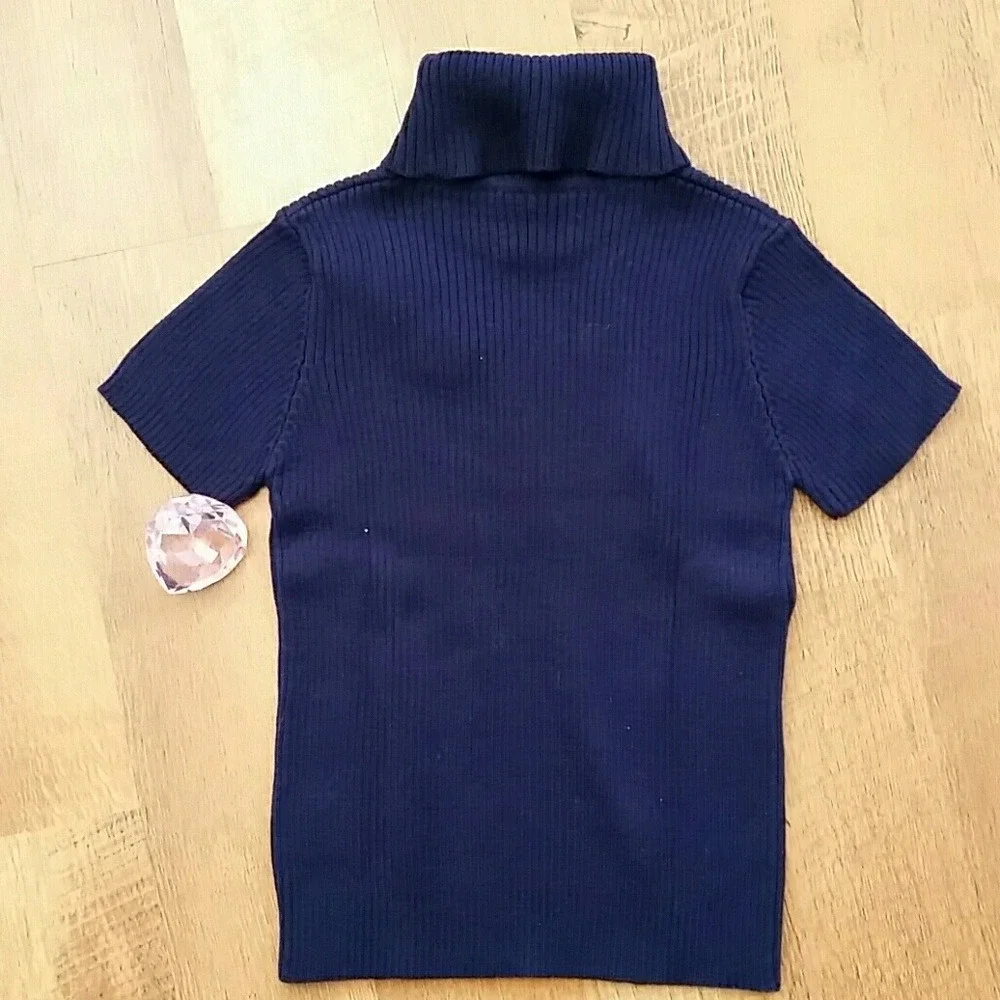 Childrens Place Navy‎ Rosette Turtleneck with Cherokee Jeans Outfit Size 4